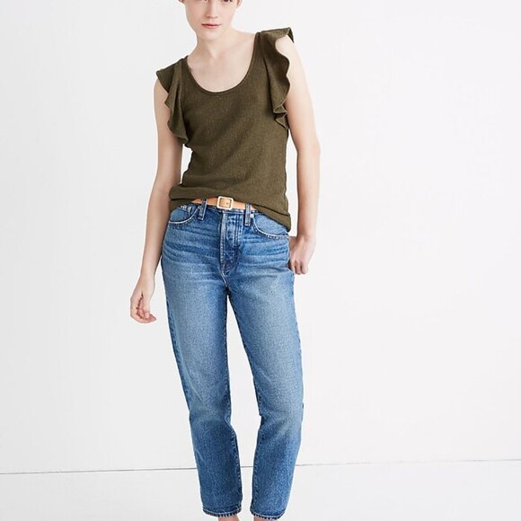 Madewell Ruffle-Sleeve Tank Top - Picture 8 of 8